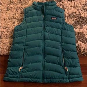 Patagonia vest teal girls L